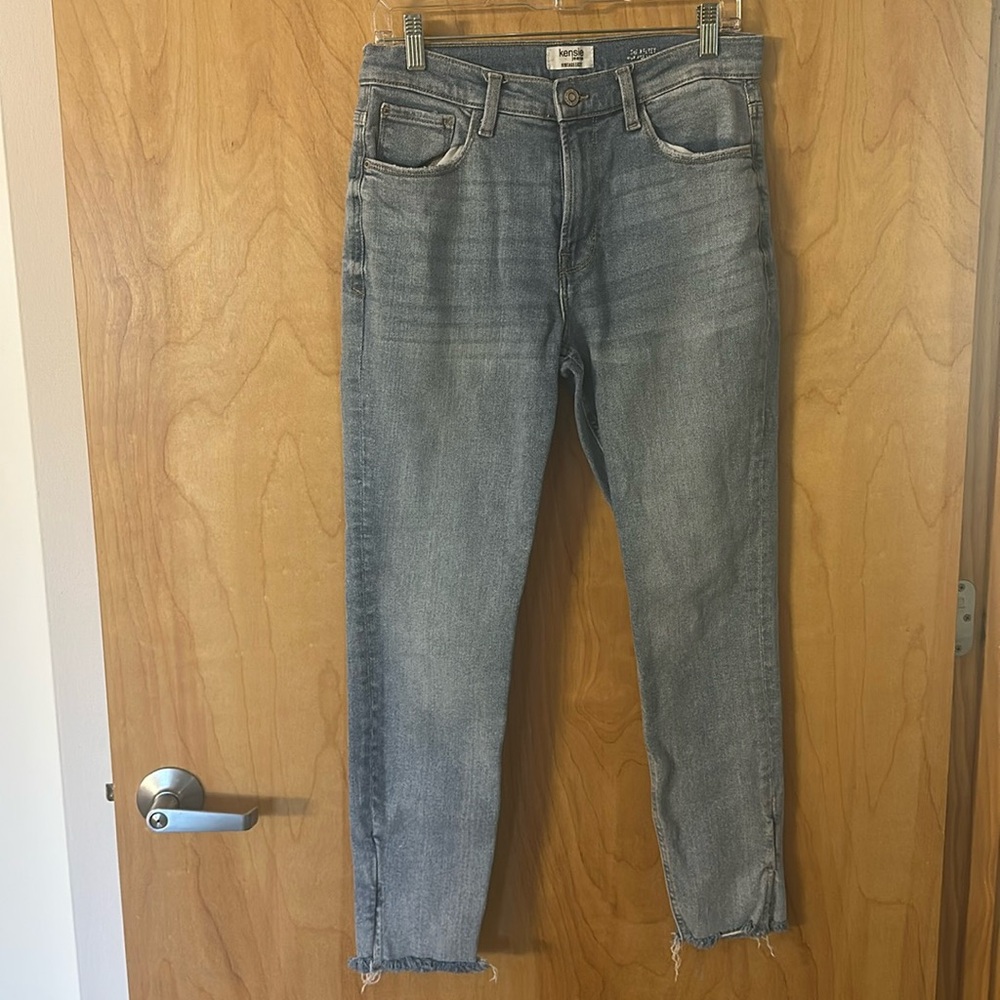 Kensie Vintage Luxe Distressed The Kelsey High Rise Skinny Jeans